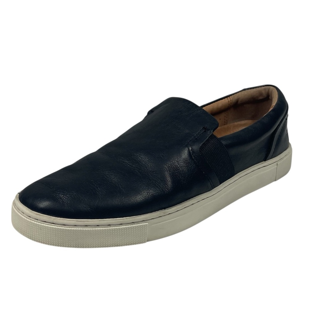 Frye Ivy Slip-on Leather Sneakers Shoes Womens 7.5 M Black Comfort Modern